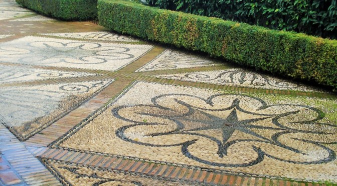 More Pebble Designs & Patio Flooring Ideas from the Courtyards of Spain