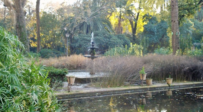 Maria Luisa Park in Sevilla: Water-lily Pool (Estanque de los Lotos)